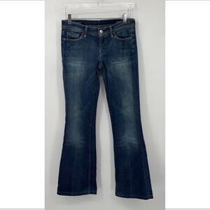 COH Citizens of Humanity Ingrid low rise flair jeans denim blue USA women 28